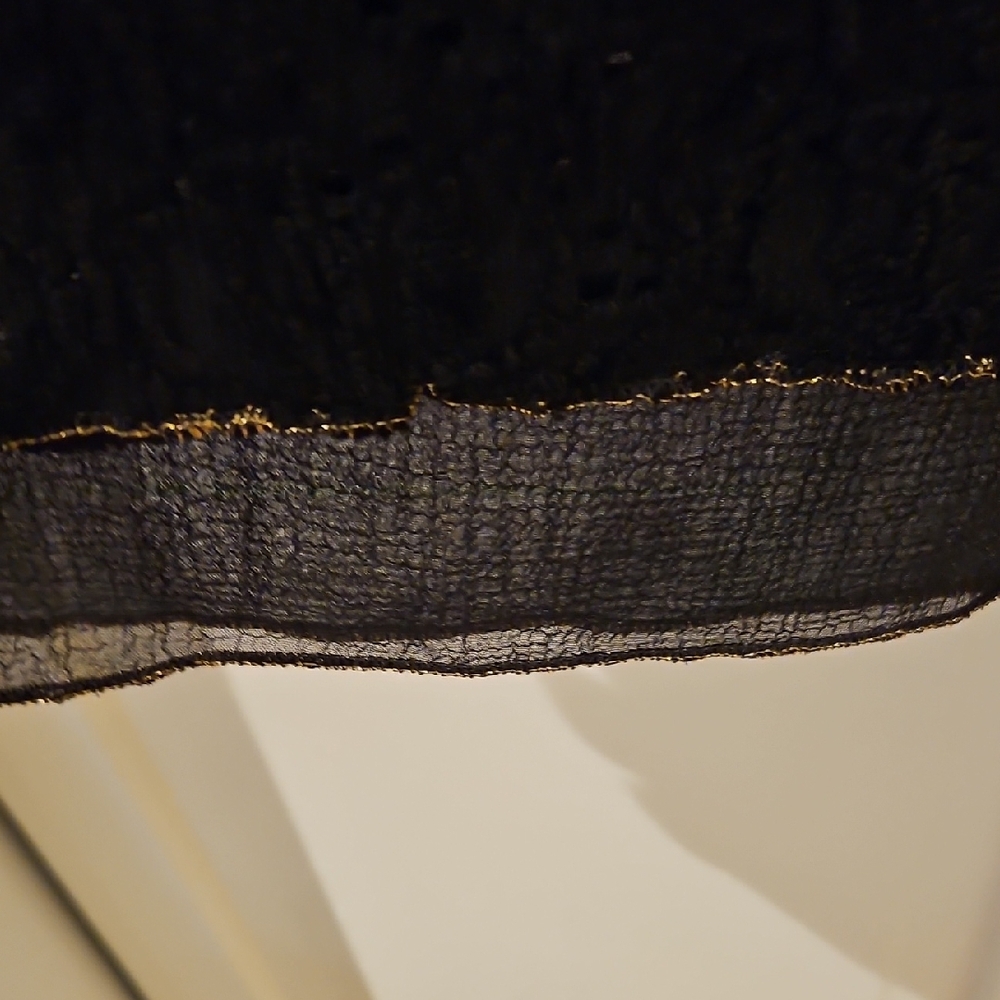 Elegant Vintage Black Lace Skirt